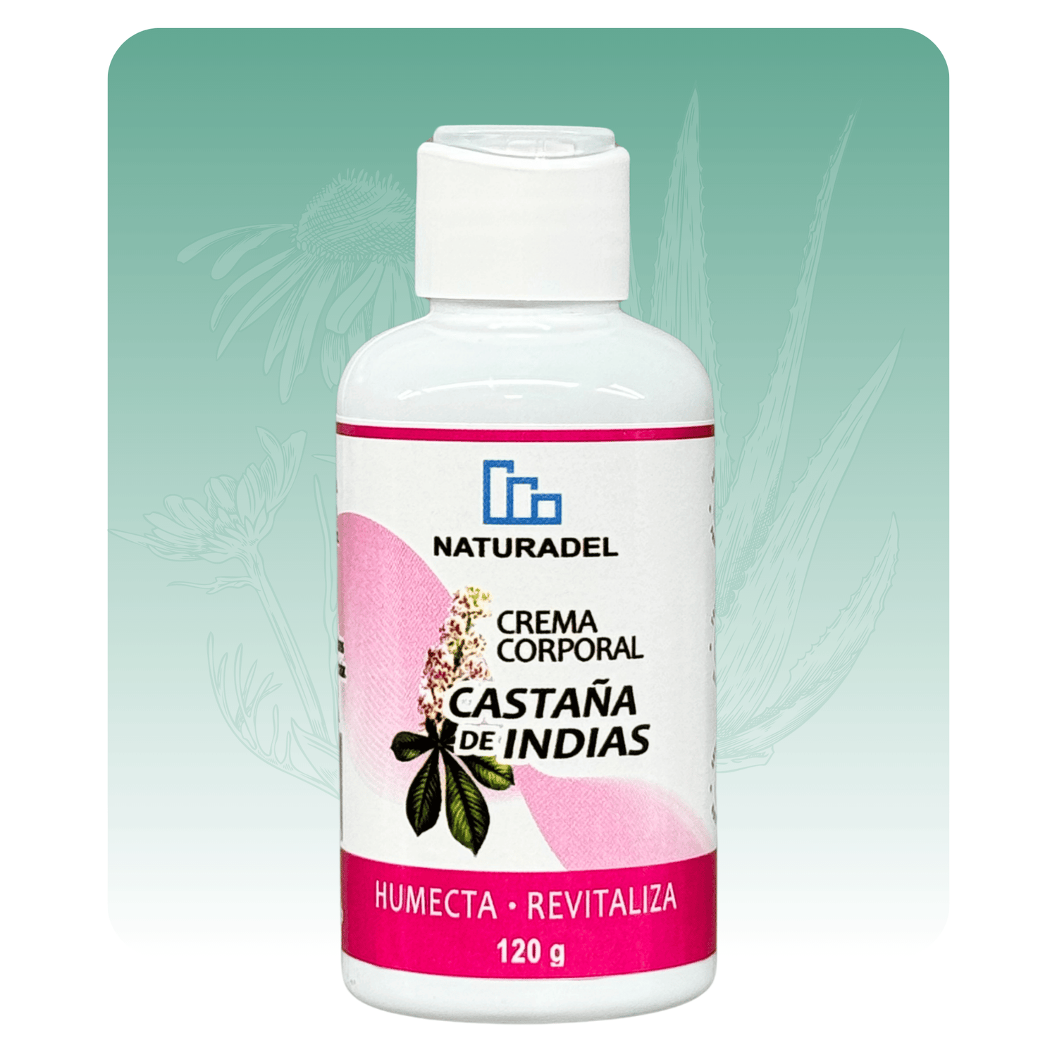 Cosméticos. Crema humectante y revitalizadora de castaña de indias.