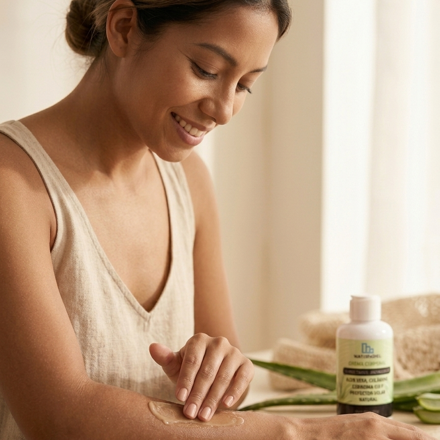 Crema humectante y reparadora de Aloe Vera