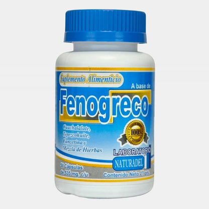 Fenogreco Reforzado – Suplemento Alimenticio para Balance Digestivo – 50 Cápsulas